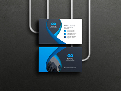 Blue Business card design