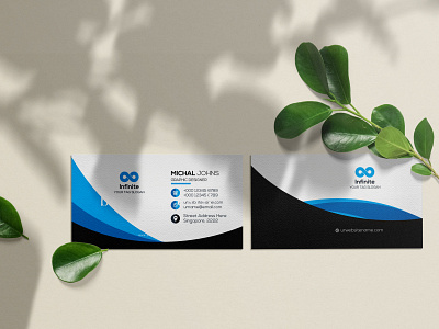 Blue Business card design