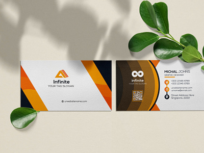 Yellow minimal business card design branding business card design design graphic design graphics design illustration minimal business card yellow business card