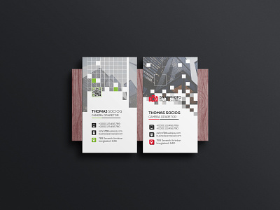 Vertical Business card design branding business card design design graphic design graphics design illustration vertical business card vertical business card design