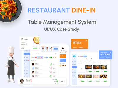 Restaurent Dine-In Table Management System analytics app application cafe data design dine in food management minimal mobile prebooking product design restaurent system table uiux uiux case study web application website