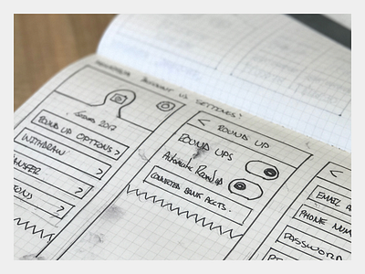 Moneybox Savings Account Improvements design drawing experience fintech moleskine pencil sketch sketchbook sketchpad user ux wireframe