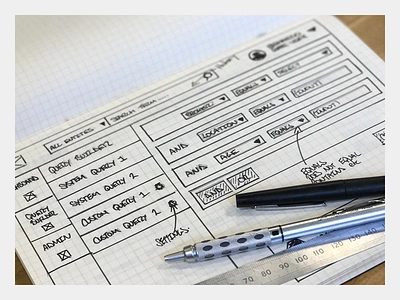 Insurance Query Builder Sketch design drawing experience fintech moleskine pencil sketch sketchbook sketchpad user ux wireframe