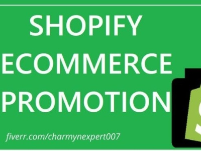 Shopify eCommerce Promotion and Marketing design