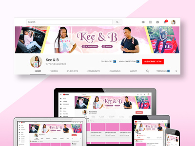 Couple Channel YouTube Banner banner banners channel art couple creative design youtube