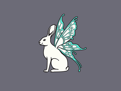 Fairy Jackrabbit animal bunny butterfly fairy hare jackrabbit rabbit wings