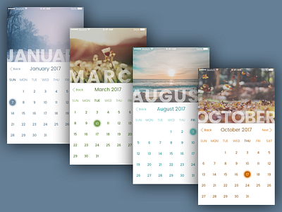 Daily UI Challenge: Calendar 038 calendar daily ui challenge dailyui ios mobile