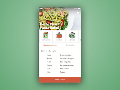 Daily UI Challenge: Recipe