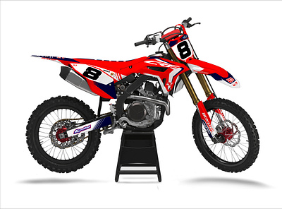Honda CRF 450cc 2021 automotive branding custom decal design graphic design motorcross racing sticker wrapping