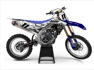 Yamaha YZF 250/450cc automotive branding custom decal design graphic design motocross racing sticker
