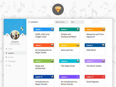 DiscoMusica - Free Web UI Kit freebie learning material design music sketch tobia crivellari ui user interface design web app