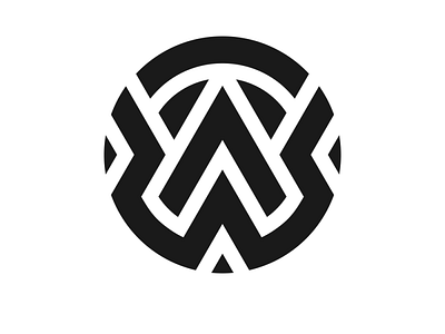 Circle monogram ( A - W )