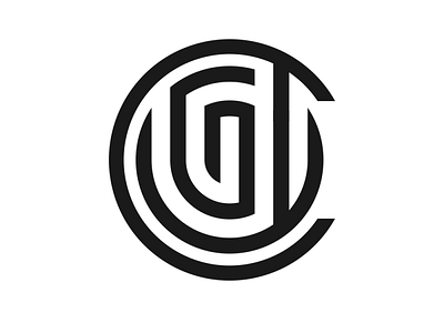 circle monogram  GWC