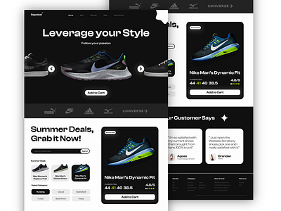 Sepokat® - Shoes Shop adidas adobexd figma graphic design nike shoe shoes typography uidesign uiux uxdesign