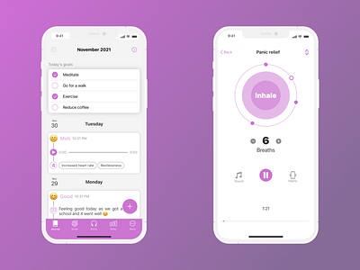 Anxiety Tracker with Breathing Exercises