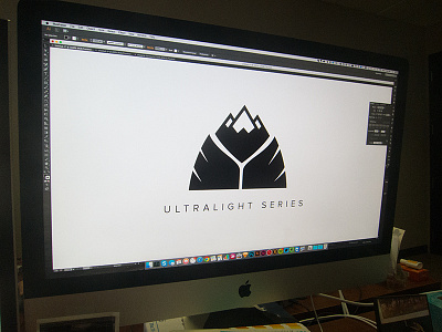 Ultralight Logo (WIP) branding feather logo mark mountain series vector wip