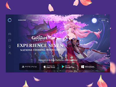 Genshin Impact Concept Website