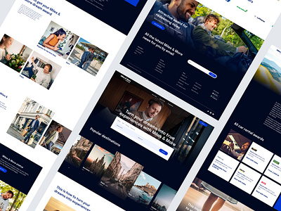 Miles&More book flight figma journey milesmore redesign travel ui web site