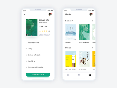 Story Book*2 book booking design details list read ui ux