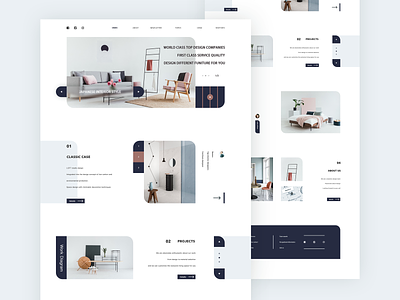 Interior Design Web Concept