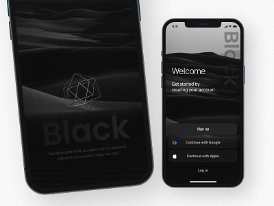 Black 3d animation app branding design figma graphic design illustration logo ui vector xd