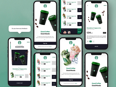 Starbucks animation app branding coffee design graphic design illustration logo starbucks tea ui uidesign ux uxdesign vector