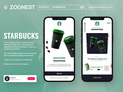 Starbucks animation app branding coffee design graphic design green illustration logo starbucks tea ui ux vector