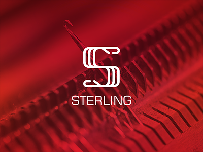 Sterling Logo circular knitting machine knitting logo logo design logodesign logotype needle needles s s letter s logo