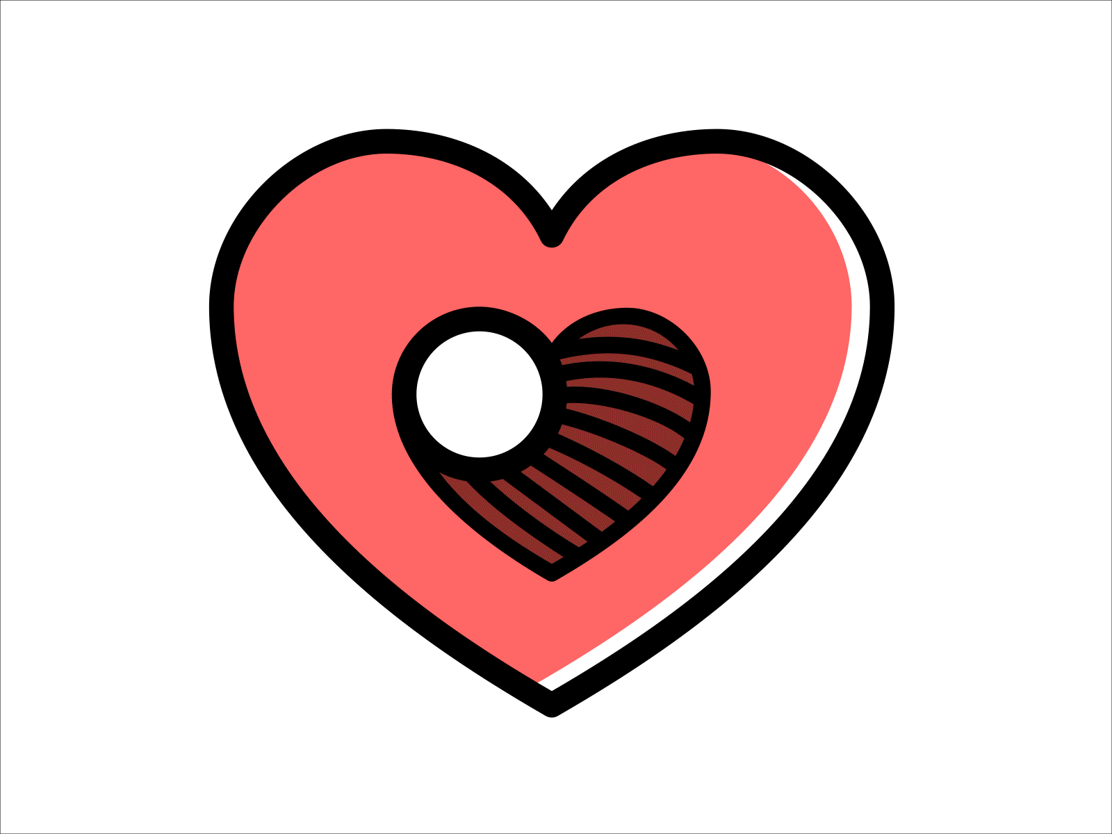 Life is Love heart icon illustraion live logo love romance