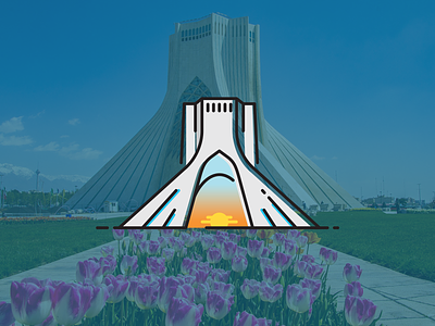 Azadi Tower azadi building icon iran tower