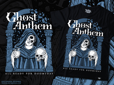 Merch design for "Ghost Anthem"