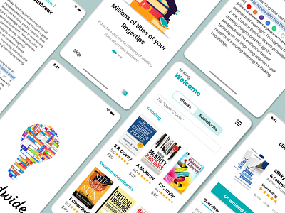 Ebook store mobile App app design ui ux uxdesign