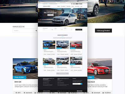 Car Dealer - New Template car cars dealer design photoshop shop template web
