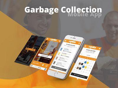 App Concept for the local garbage collection agency android app creative design garbage collection ios mobile