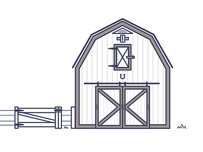 Barn barn building design farm illustration illustrations