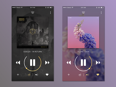 DailyUI 009 Music Player