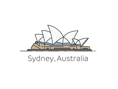 Sydney Branding australia brand branding design house illustration logo opera opera house simple sydney