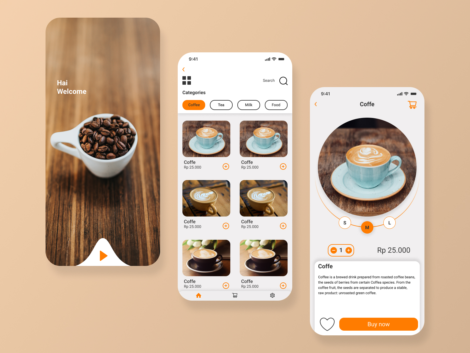 Coffee Shop Mobile App by refnaldy putra on Dribbble