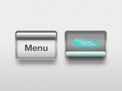 Menu / Close Switch button close glow menu mobile button mobile switch open switch texture toggle