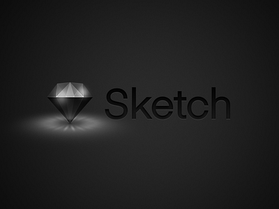 Sketch Logo - Dark Mode UI apple dark mode diamond macos mojave mojave sketch sketch app sketch icon sketch logo ui