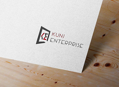 KUNJ ENTERPRISE Logo Design app branding design graphic design icon illustration logo motion graphics typography vector