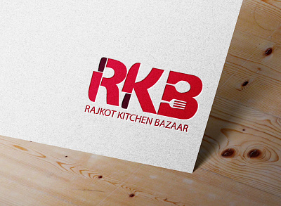 RAJKOT KITCHEN BAZAAR (RKB) Logo Design app branding design graphic design icon illustration logo typography ux vector