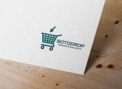 GOTODROP Logo Design app branding design icon illustration logo typography ui ux vector