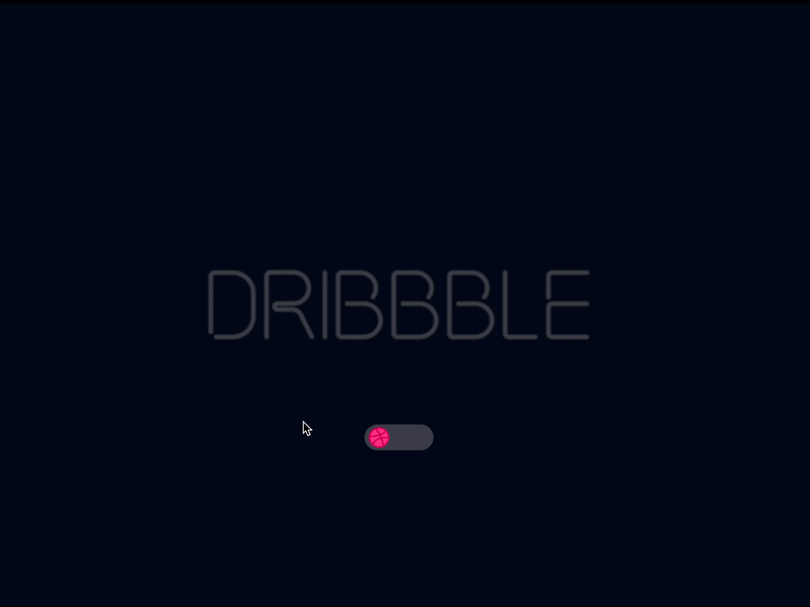 Dribbble Neon animated typography