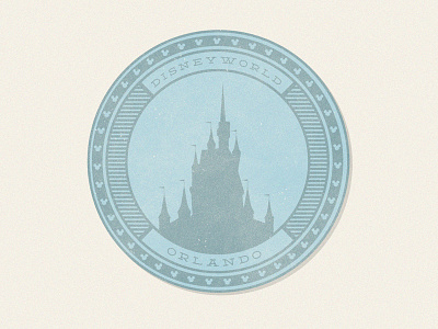 Disneyworld badge badge disney illustration