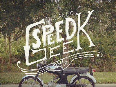 Orlando Speed Geek illustration typography