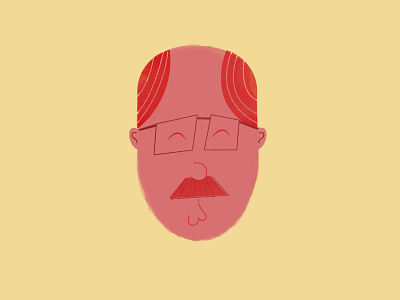 Car Salesman illustration illustrator mustache photoshop portrait sketch
