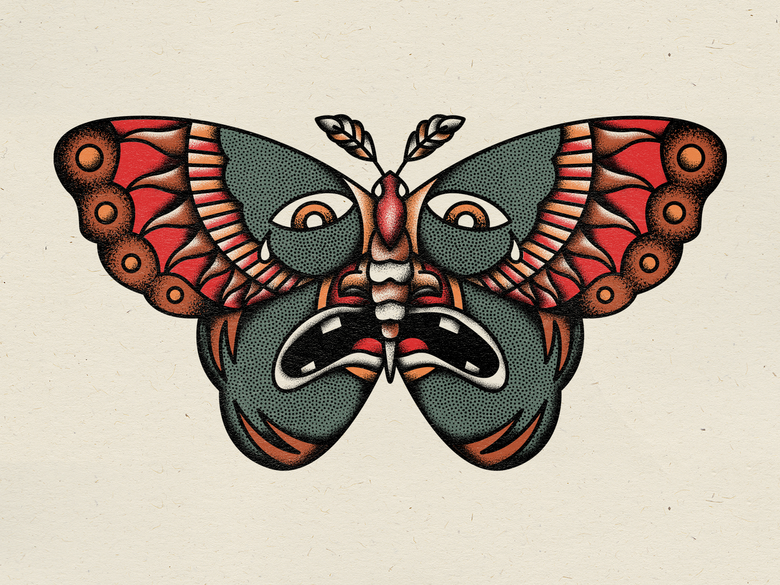 Moth by Erik McGrew on Dribbble