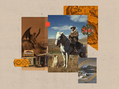 Collage 001 collage cowboy devil magazine paper photography photos texture type