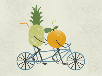 Cruisin' bicycle bike florida orange pineapple